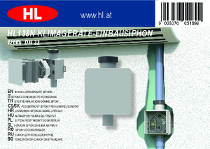 Sifon pentru condens cu montaj ingropat HL138N - instructiuni de montaj
