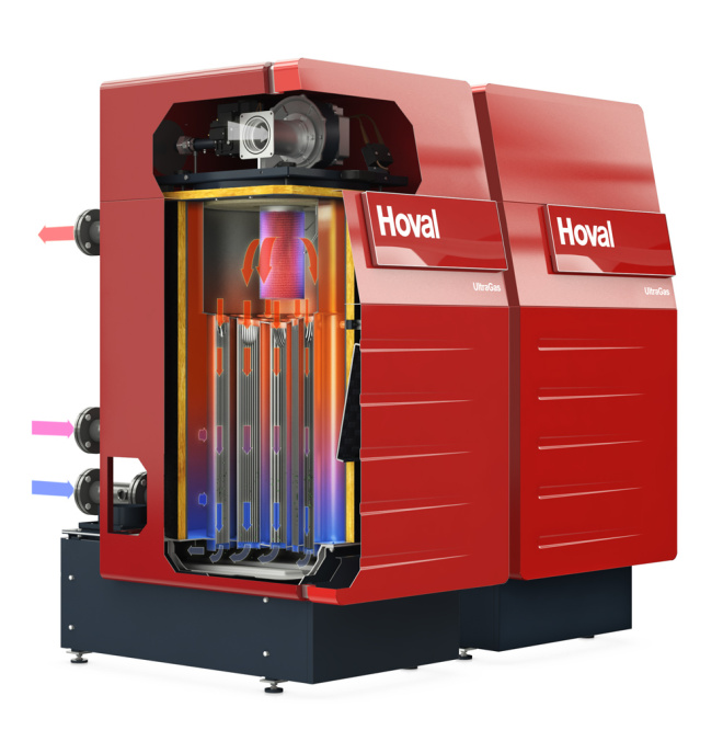 Cazan de pardoseala in condensatie cu gaz UltraGas (250D-2300D)