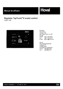 TopTronic® E - Regulator de temperatura
<br>Manual de utilizare - ghid de proiectare