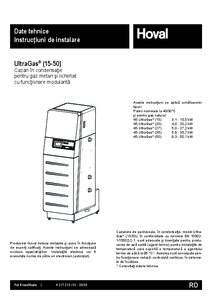 Cazan de pardoseala in condensatie cu gaz UltraGas (15-50) - instructiuni de montaj