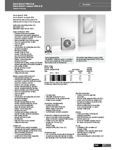 Pompa de caldura modulanta Belaria® SRM (4-8), Belaria® compact SRM (4-8) - fisa tehnica