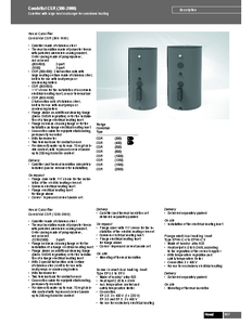 Incalzitoare de apa din inox CombiVal CSR (300-2000)  - fisa tehnica
