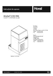 Cazan in condensatie Hoval UltraGas® 2 (125-1550)  - ghid de proiectare