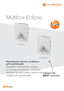 Regulatoare pentru incalzirea prin pardoseala Multibox Eclipse - fisa tehnica