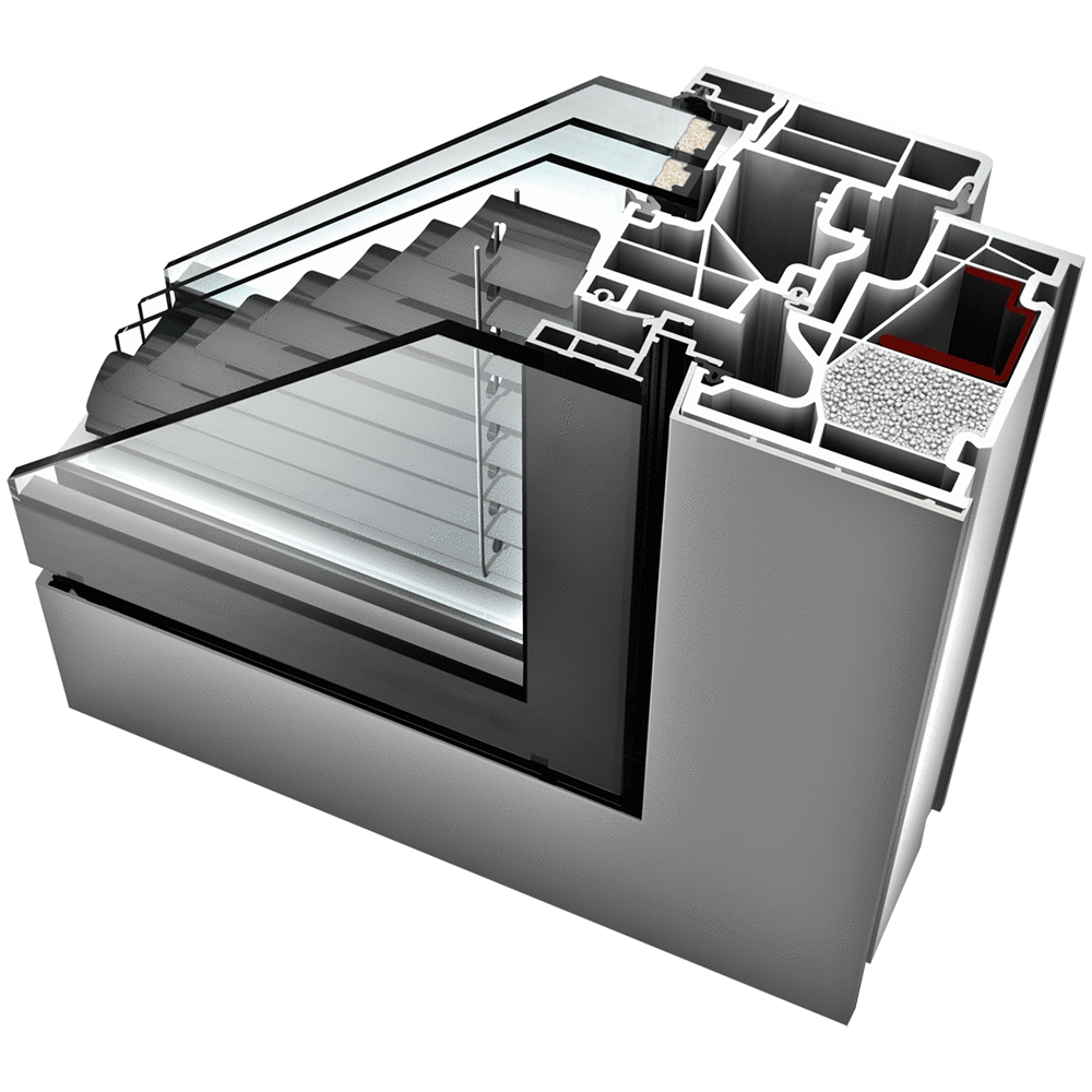 Fereastra din plastic/aluminiu cu canate cuplate KV 440