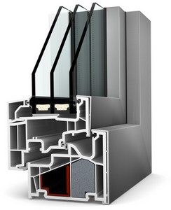 Fereastra din plastic si plastic/aluminiu KF 410