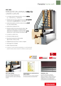 Fereastra din lemn/aluminiu cu canate cuplate HV 340 home soft - prezentare generala