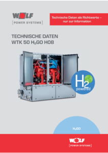 Centrala de cogenerare pe hidrogen Wolf WTK 50 H2GO - HO8 - fisa tehnica