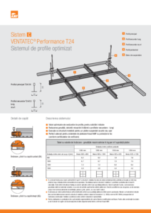 Sistem C profile AMF Ventatec® Performance T24 - fisa tehnica