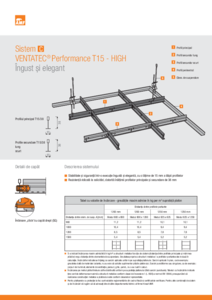 Sistem C profile AMF Ventatec® Performance T15 High - fisa tehnica