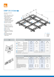 Sistem C - profile Donn® DX3 24 - fisa tehnica