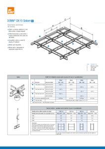 Sistem C - profile Donn® DX15 - fisa tehnica
