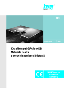 Pardosela tehnica suprainaltata Knauf Integral GIFAfloor DB - fisa tehnica
