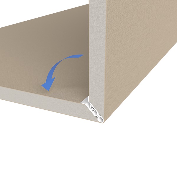 Placa inovatoare Knauf MIDI Klik pentru realizarea colturilor exterioare