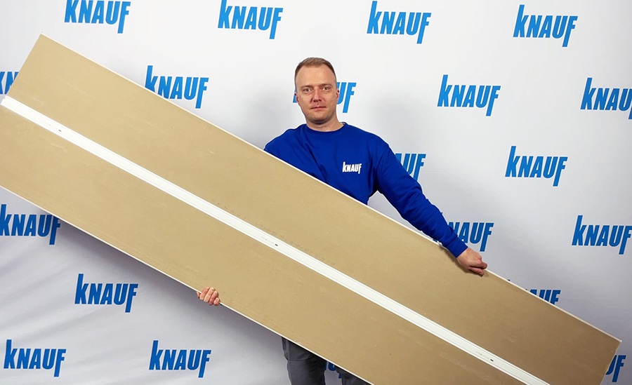 Placa inovatoare Knauf MIDI Klik pentru realizarea colturilor exterioare
