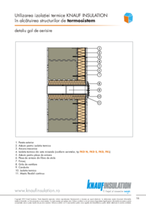 Utilizarea izolatiei termice Knauf Insulation in alcatuirea structurilor de termosistem
<BR>Detaliu gol de aerisire - ghid de proiectare