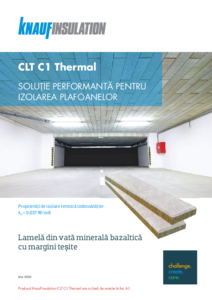 Lamele de plafon din vata minerala bazaltica CLT C1 Thermal - Solutie performanta pentru izolarea plafoanelor - prezentare detaliata