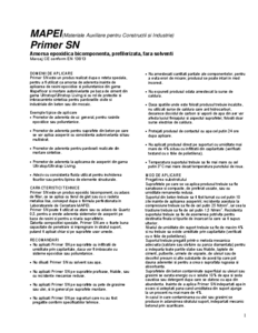Amorsa epoxidica bicomponenta Primer SN - fisa tehnica