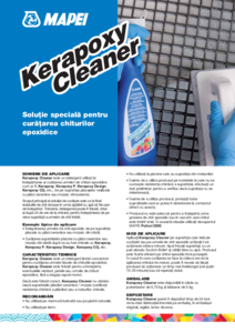 Solutie speciala Kerapoxy Cleaner - fisa tehnica