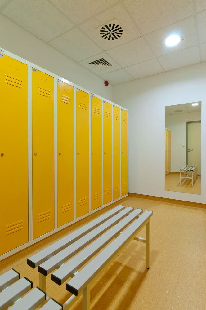 Banca pentru vestiar cu sezut din plastic metaloBox OP 2000 Plastic