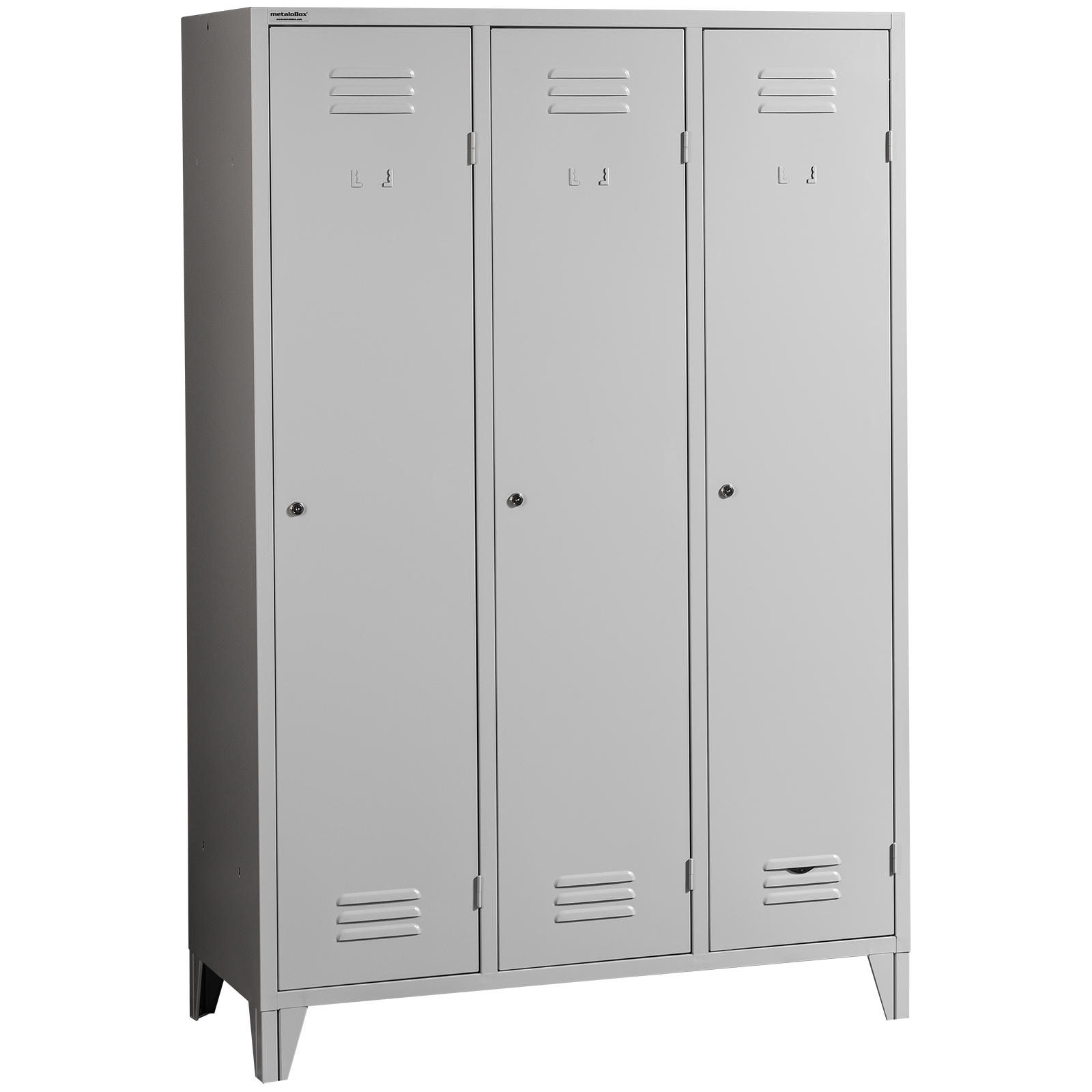 Dulapuri pentru vestiar cu perete despartitor metaloBox Project 3FF