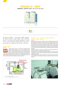 Sisteme monobloc HWHP aer-apa, pentru apa calda menajera - CAHV-P500YA-HPB (-BS) - prezentare detaliata