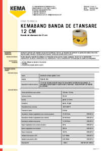 Banda de etansare Kemaband 12 - fisa tehnica