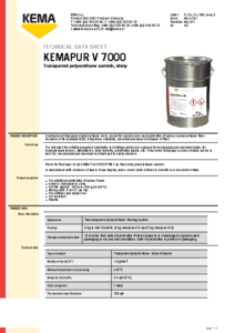 Sigilant poliuretanic lucios Kemapur V 7000 - fisa tehnica