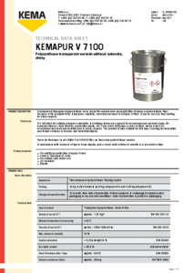 Lac poliuretanic lucios Kemapur V 7100 - fisa tehnica