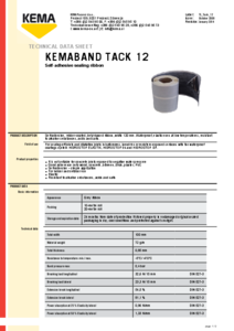 Banda de etansare autoadeziva Kemaband Tack 12 - fisa tehnica