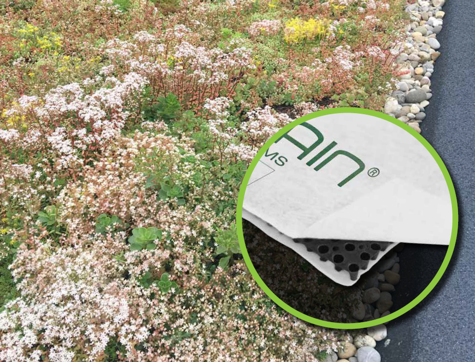 Sistem de drenaj pentru acoperisuri verzi extensive Nophadrain ND X20