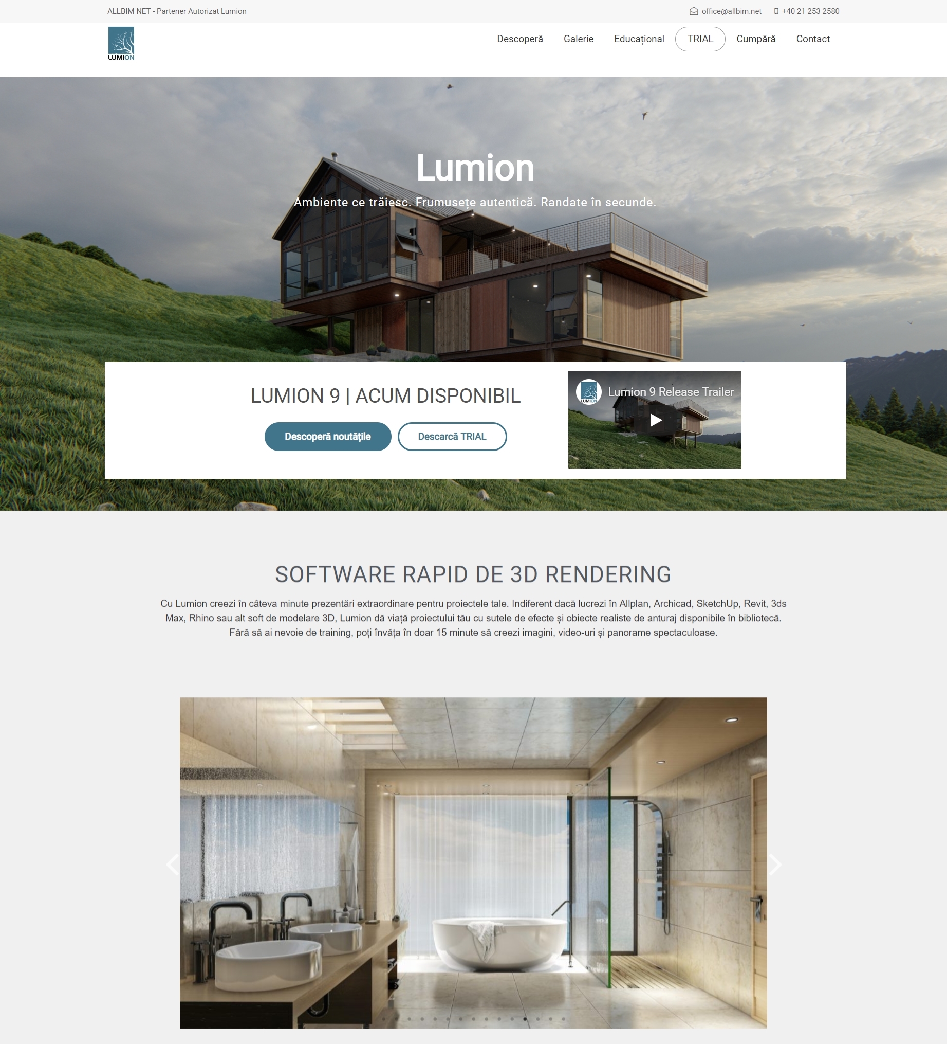 Noul website Lumion Romania