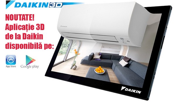 Aplicatia Daikin 3D dedicata clientilor si instalatorilor