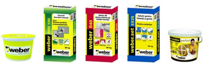 Catalogul s-a imbogatit cu produsele firmei Saint Gobain Construction Products Romania Srl - Weber Business Unit