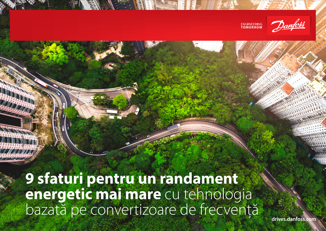 9 sfaturi pentru eficienta energetica cu ajutorul convertizoarelor de frecventa Danfoss
