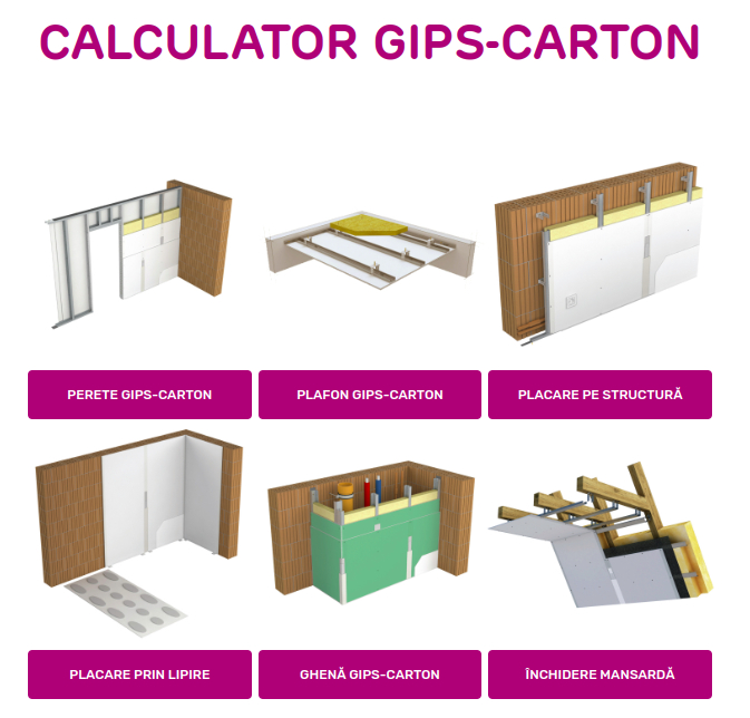 Calculator gips-carton SmartStart de la Siniat