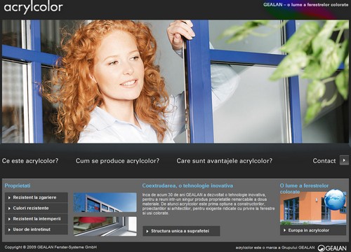 Gealan Romania a lansat micro-site-ul Acrylcolor
