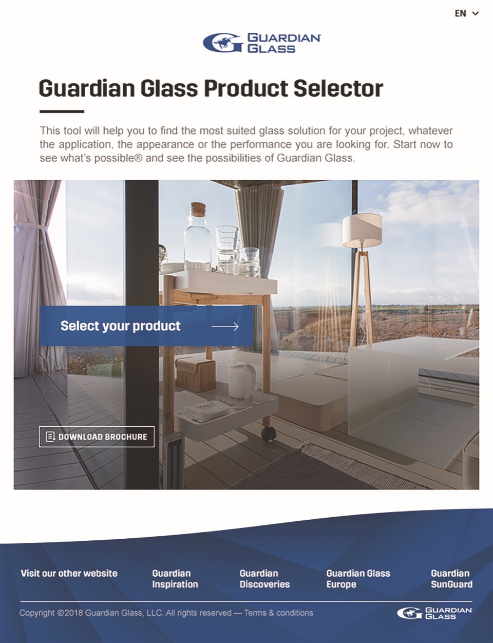 Guardian Glass Europe lanseaza Selectorul de Produse online