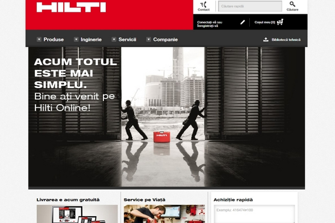 Noul website Hilti Online