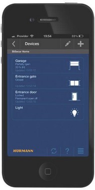 Hörmann BiSecur Gateway cu aplicatie pentru smartphone