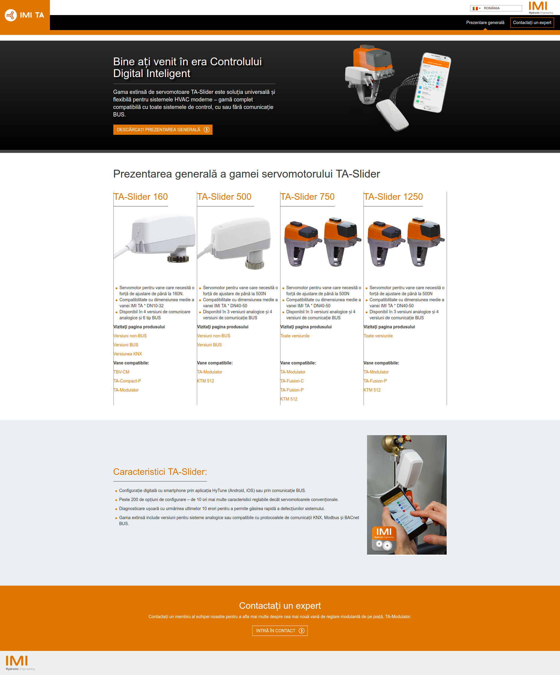 Imi International prezinta noul microsite de prezentare a servomotoarelor TA-Slider