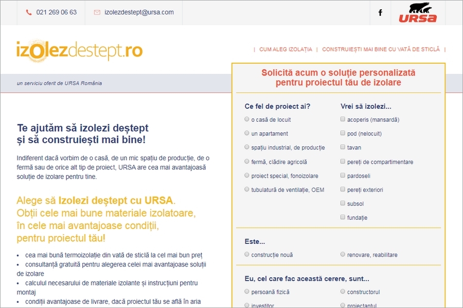 izolezdestept.ro un serviciu oferit de URSA Romania