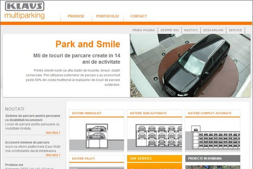 Klaus Multiparking Systems a lansat noul site