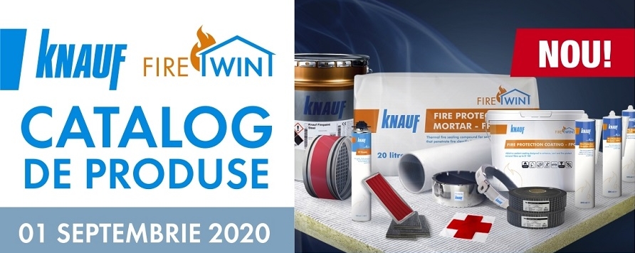 Noul catalog Knauf FireWin 2020 cu sisteme si produse speciale pentru protectia la foc