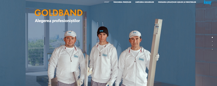 Noul microsite Knauf Goldband