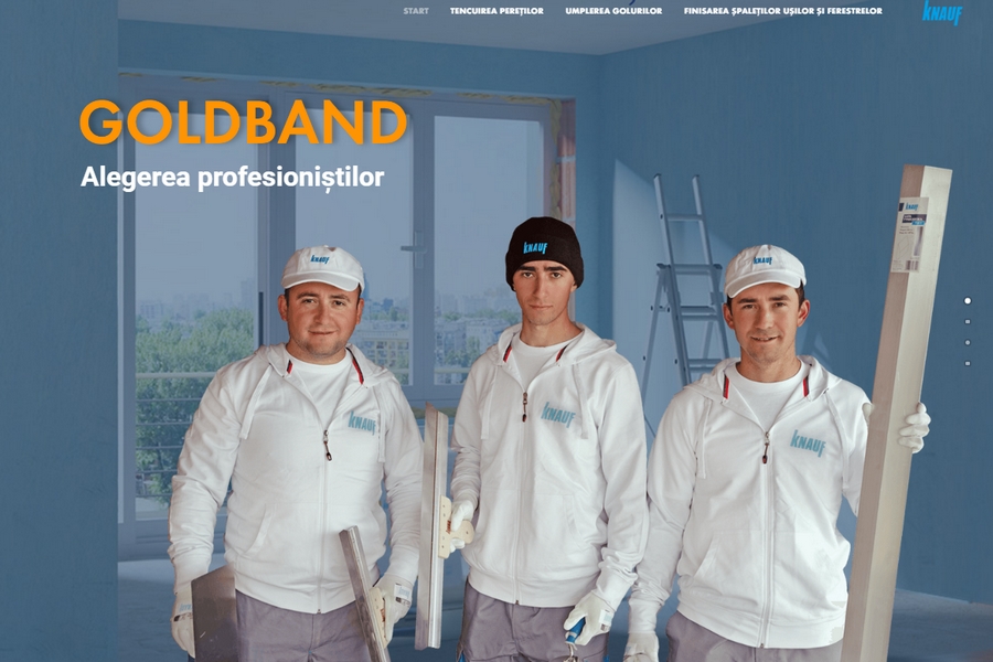 Noul microsite Knauf Goldband