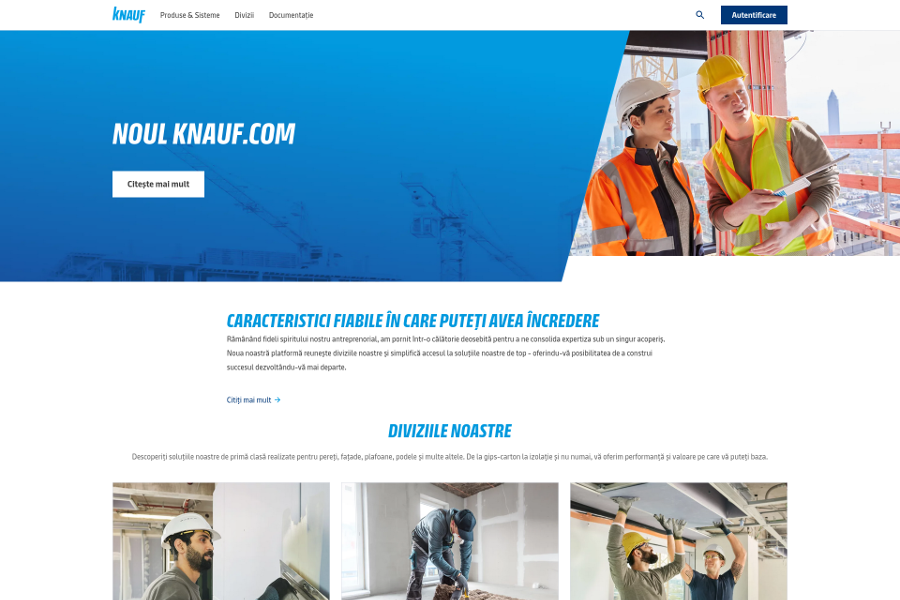 Noul site knauf.com