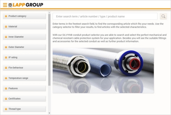 Lapp Group lanseaza configuratorul online Silvyn®