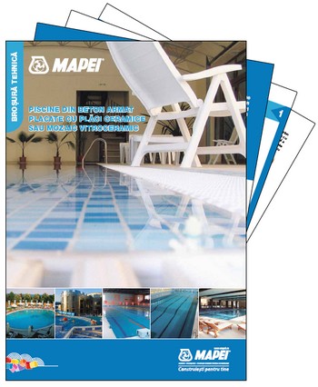 MAPEI prezinta o noua brosura tehnica cu detalii ale materialelor utilizate in realizarea piscinelor din beton armat placate cu finisaj ceramic si mozaic vitroceramic