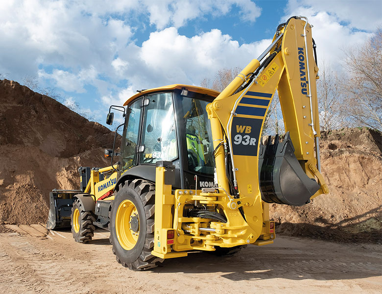 Buldoexcavatorul cu sasiu rigid Komatsu WB93R-8